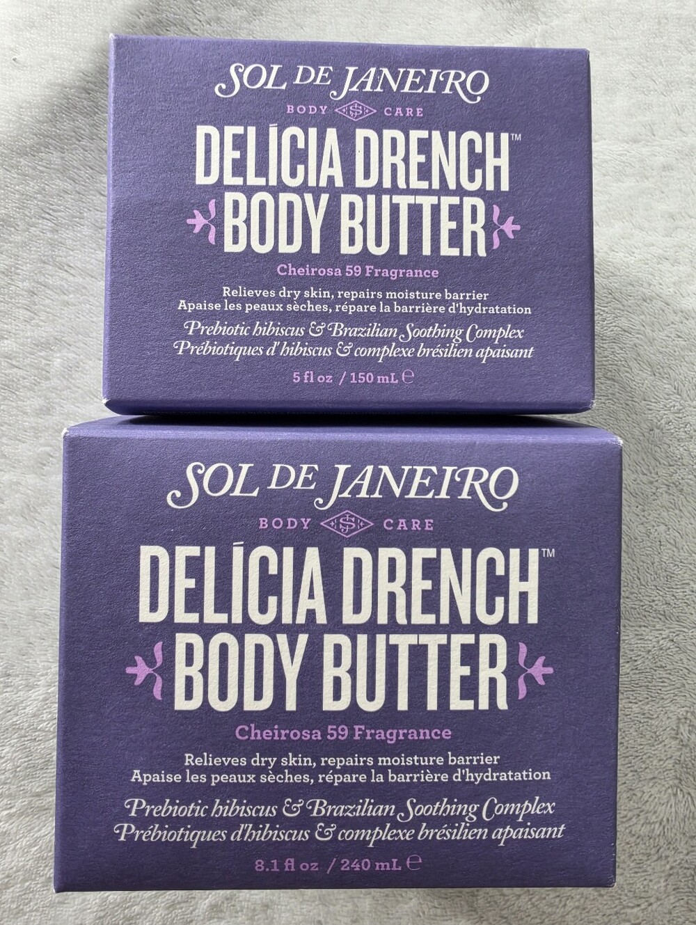 Sol de Janeiro Delicia Drench Body Butter Bundle 8.1 fl oz + 5 fl oz